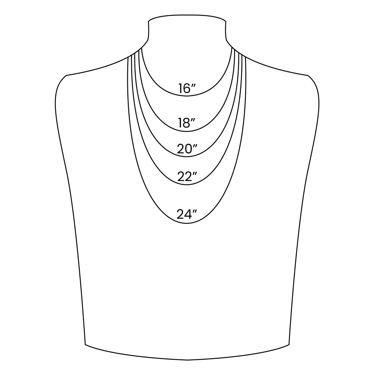 Stainless Steel Black Curb Chain Necklace WJW