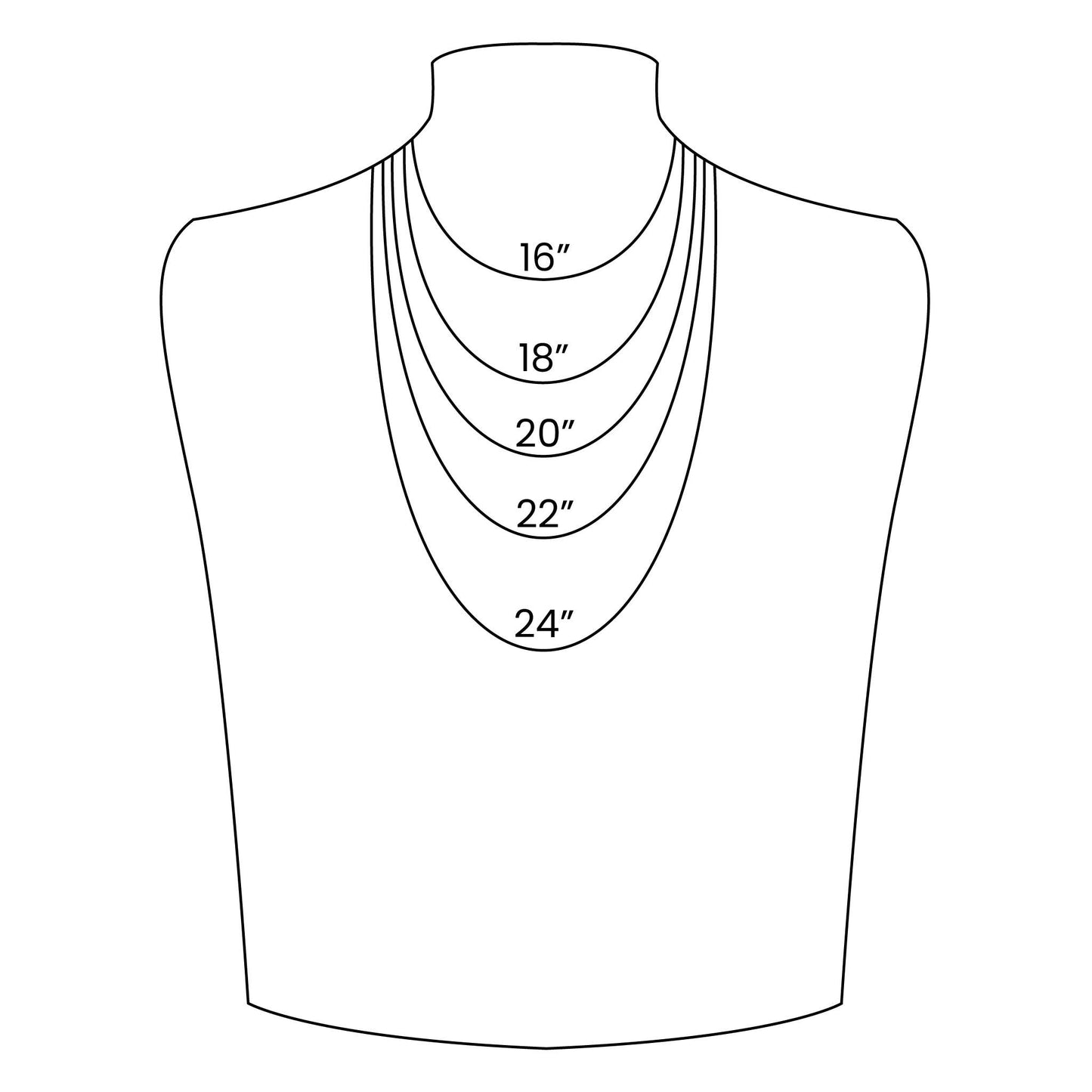 Stainless Steel Black Curb Chain Necklace