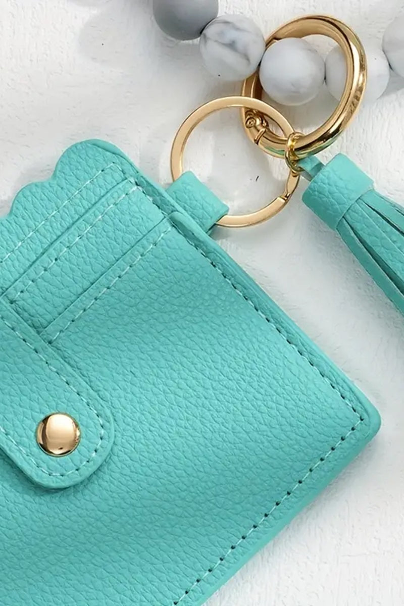 Beaded Bracelet Keychain Wallet