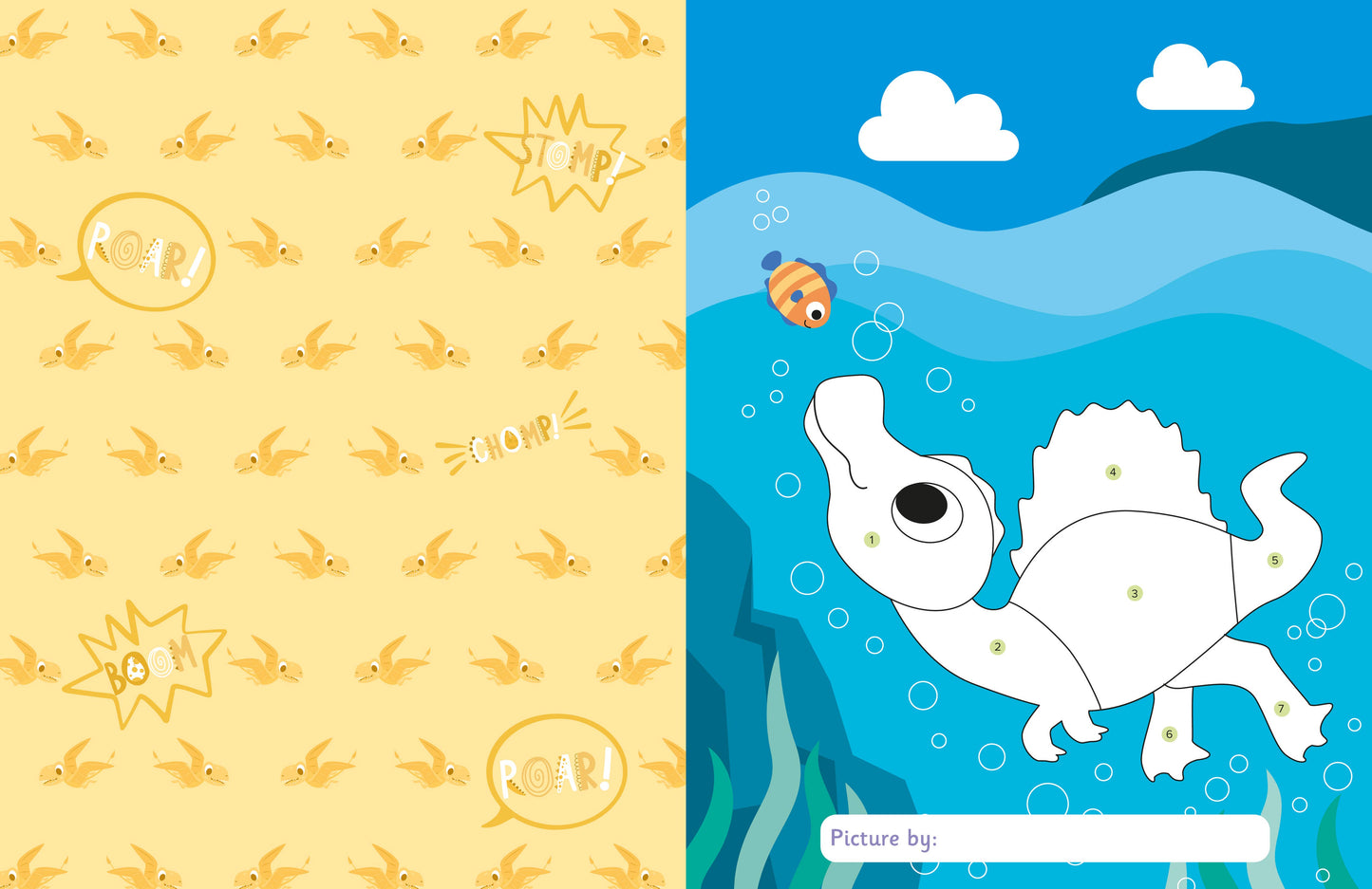 My First Sticker By Numbers: Dinosaurs and Dragons Book