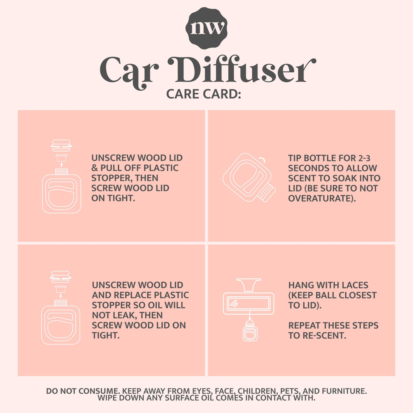 Noteworthy Co - Car Diffusers | Lavender Vanilla