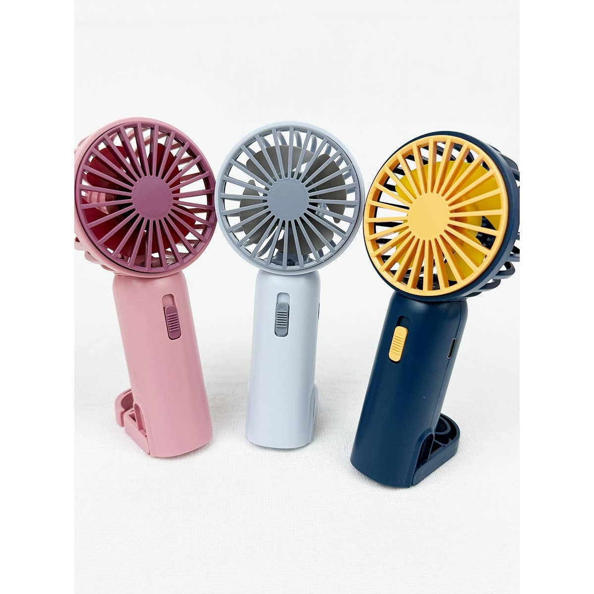 Love and Repeat - Portable Hand Fan with Pull out Stand