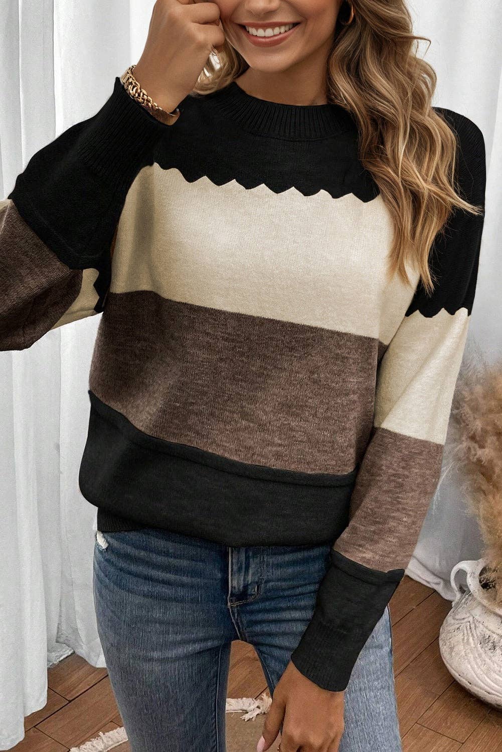 Colorblock Sweater
