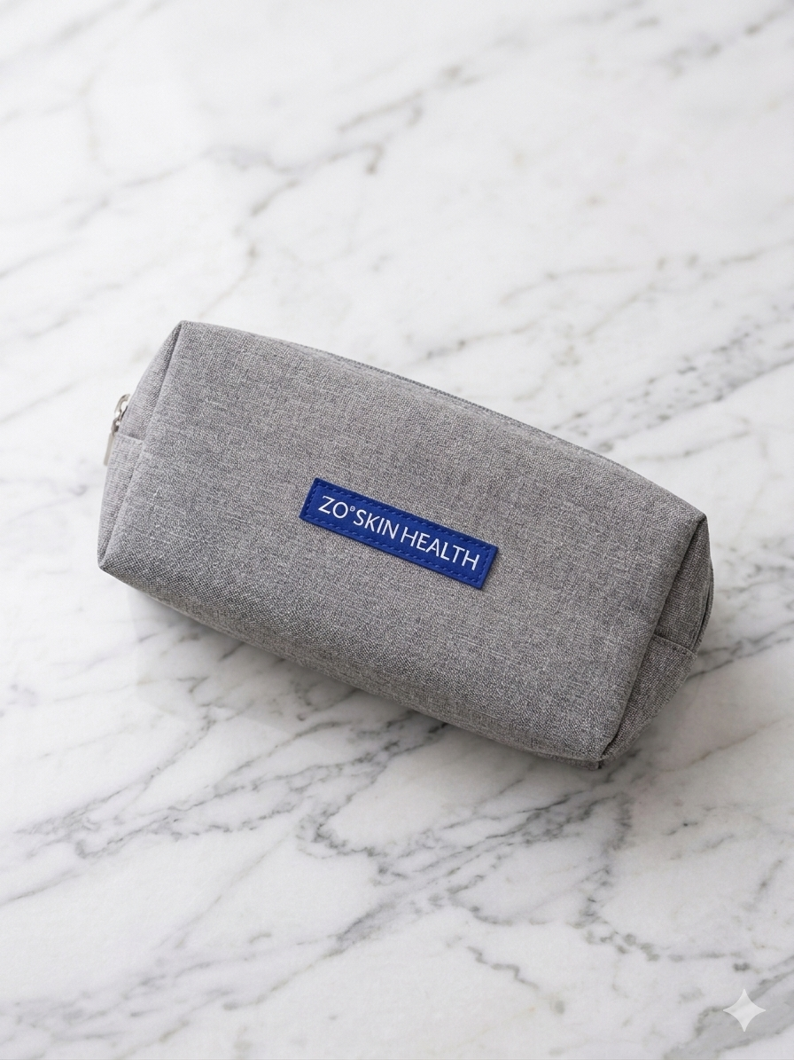 Zo Grey Cosmetic Bag