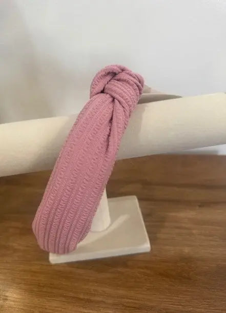 Ribbed Knotted Headband Love and Repeat