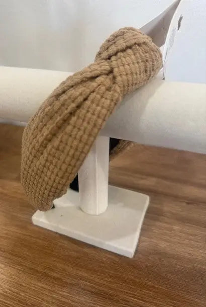 Waffle Texture Knotted Headband Love and Repeat