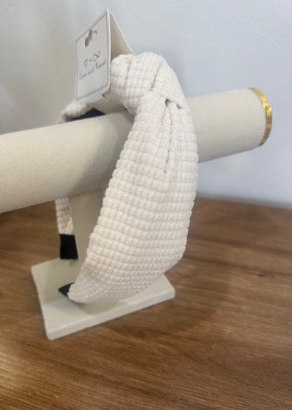 Waffle Texture Knotted Headband