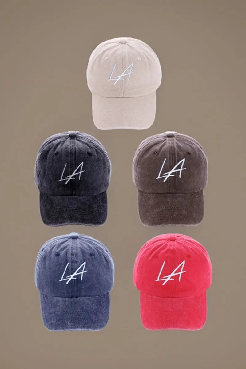 Washed Embroidered City Hat Zenana