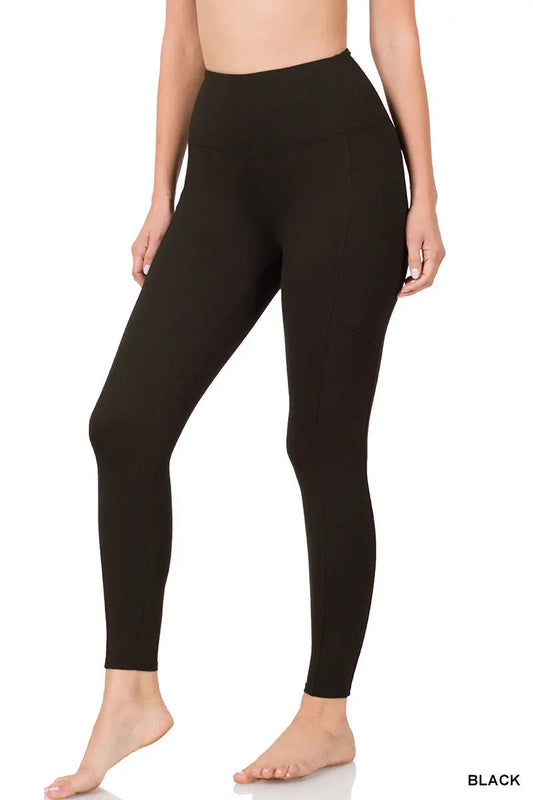 Brushed Microfiber Full-Length Leggings