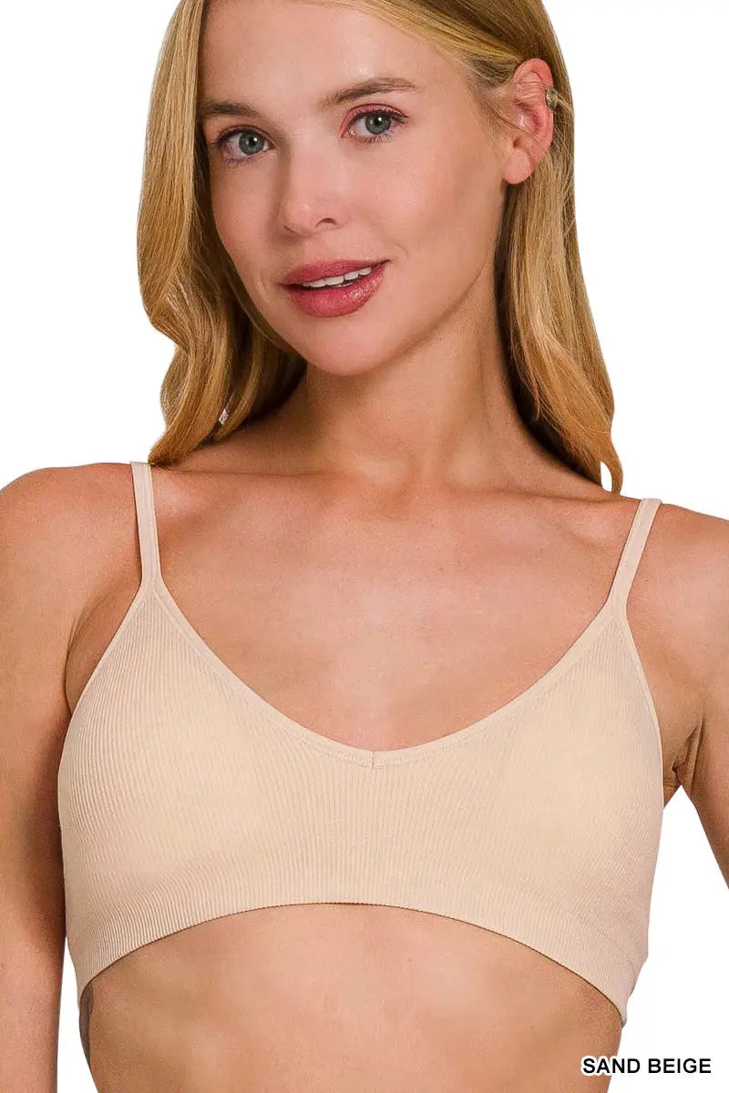 Seamless Classic Bra with Removable Pads - Adjustable Straps