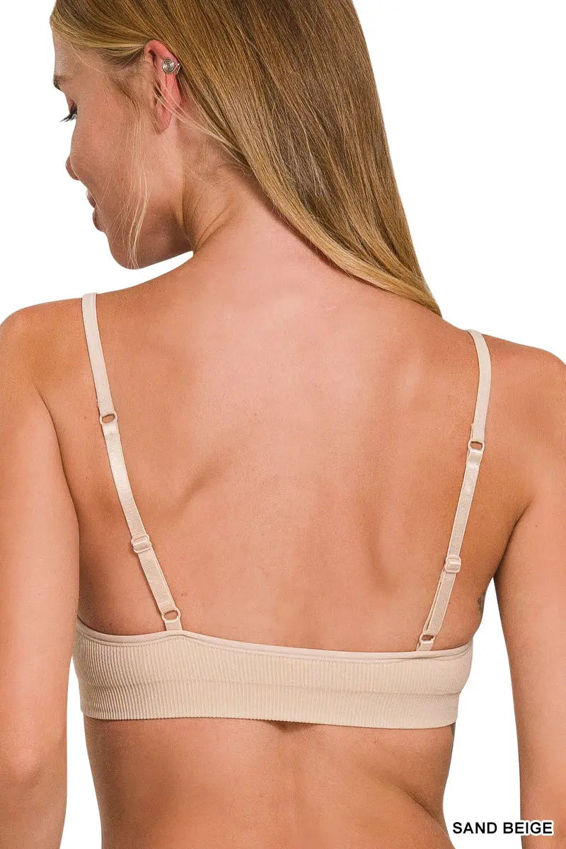 Seamless Classic Bra with Removable Pads - Adjustable Straps