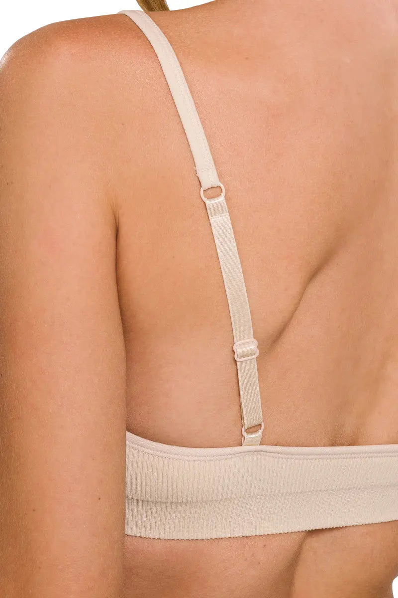 Seamless Classic Bra with Removable Pads - Adjustable Straps