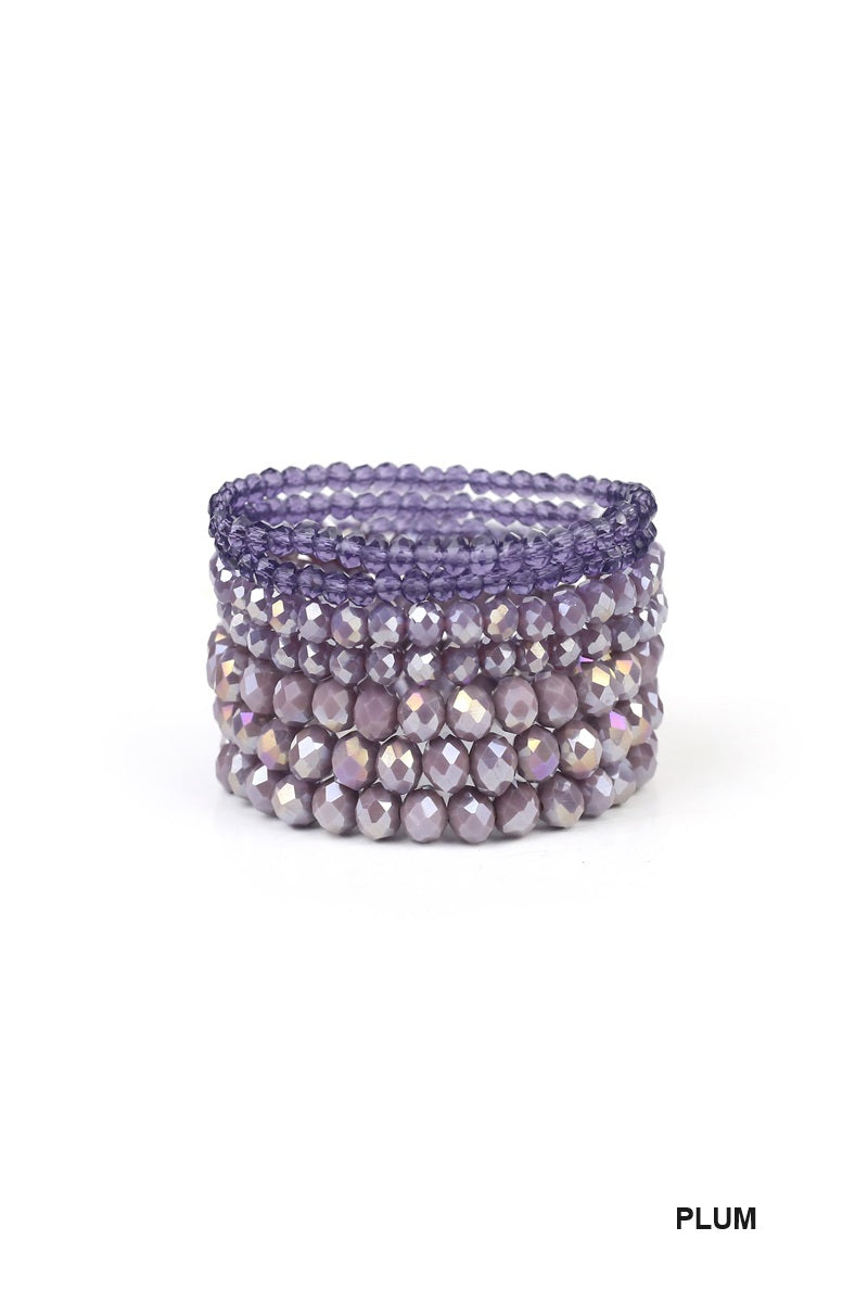 7pcs Multi-Layer Stackable Beaded Bracelet