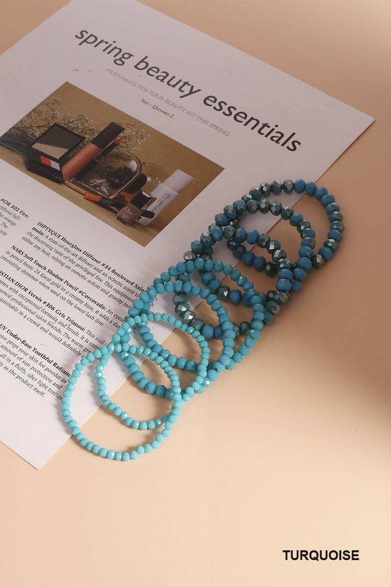 7pcs Multi-Layer Stackable Beaded Bracelet