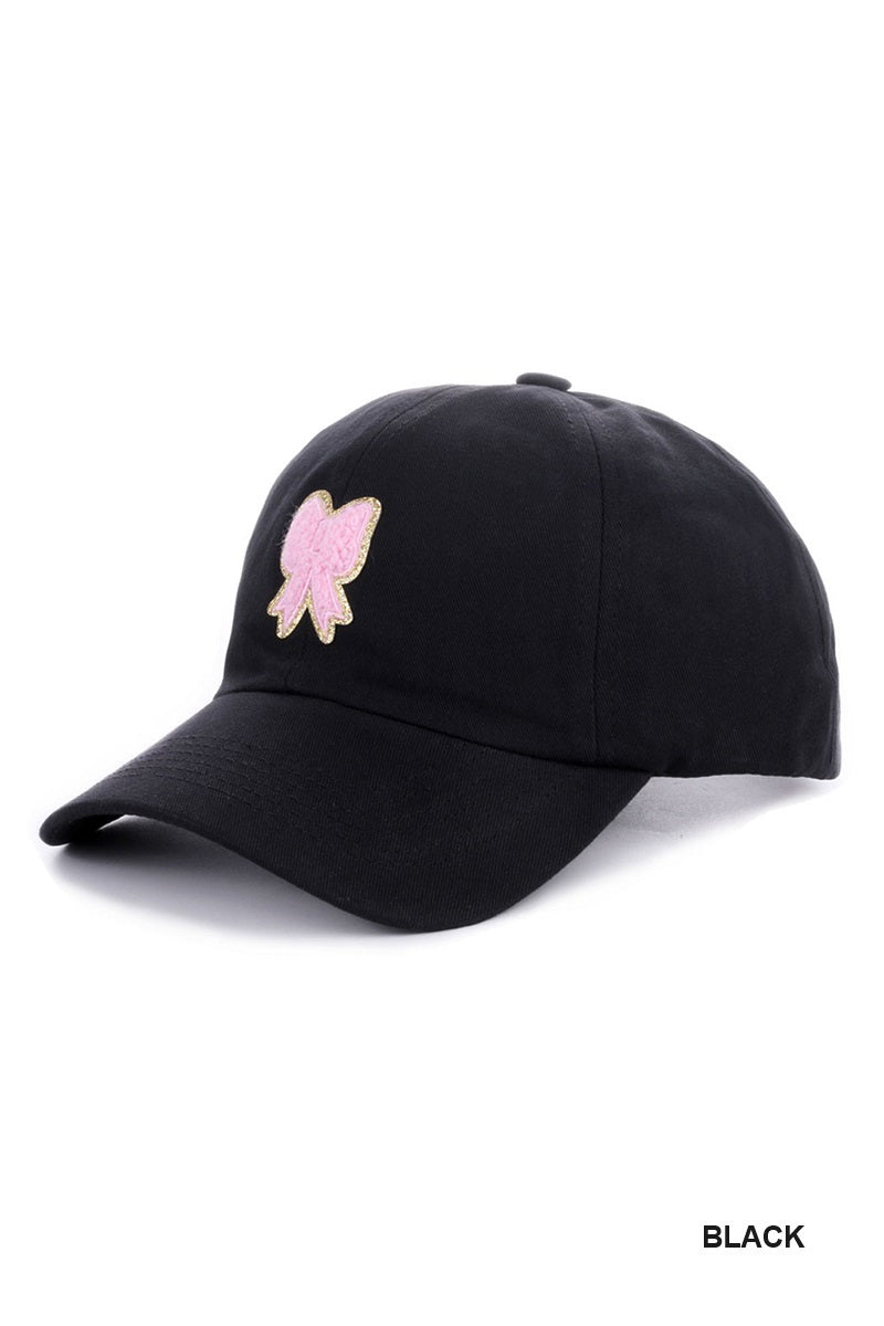 Ribbon Bow Baseball Cap Hat