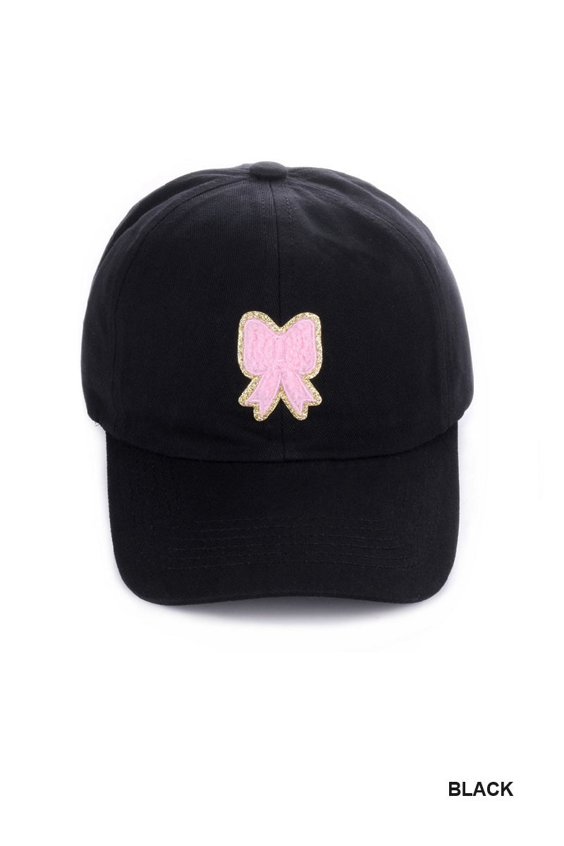 Ribbon Bow Baseball Cap Hat