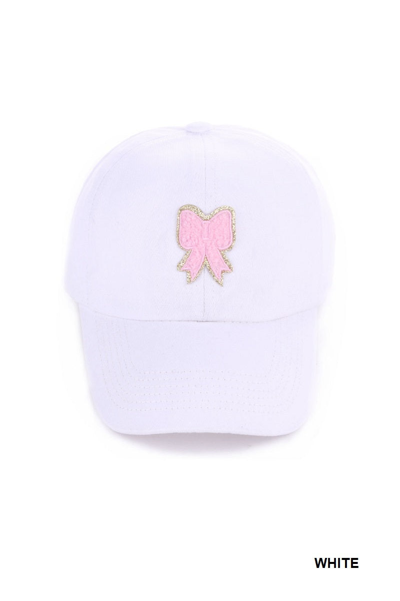 Ribbon Bow Baseball Cap Hat