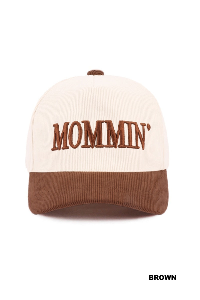 Mommin’ Two-Tone Corduroy Cap