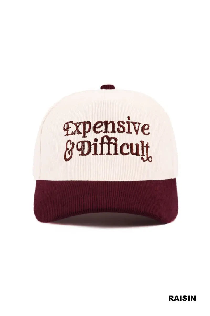 Expensive & Difficult Corduroy Hat Zenana