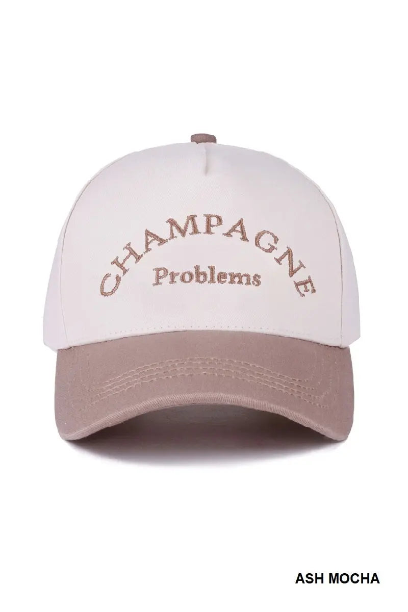 Champagne Problems Hat Zenana