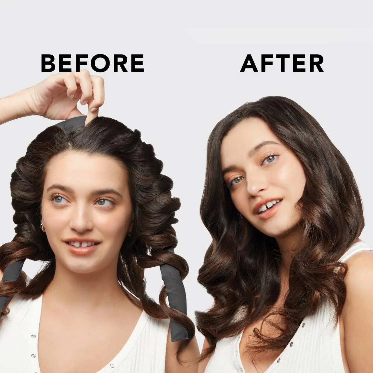 Satin Heatless Curling Set - Charcoal KITSCH