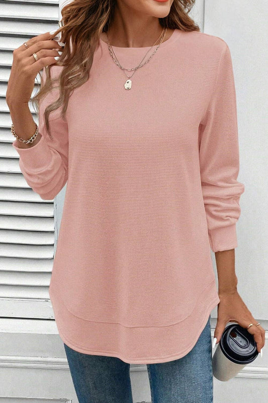 Waffle Long Sleeve Top