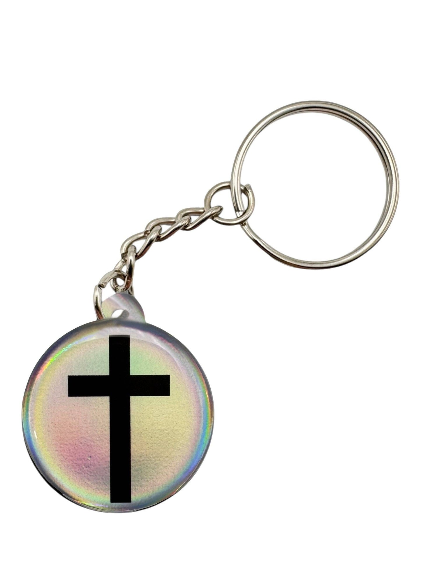 Versible - Tap To Pray™ - Prayer Tag Keychains Crystal + Cross
