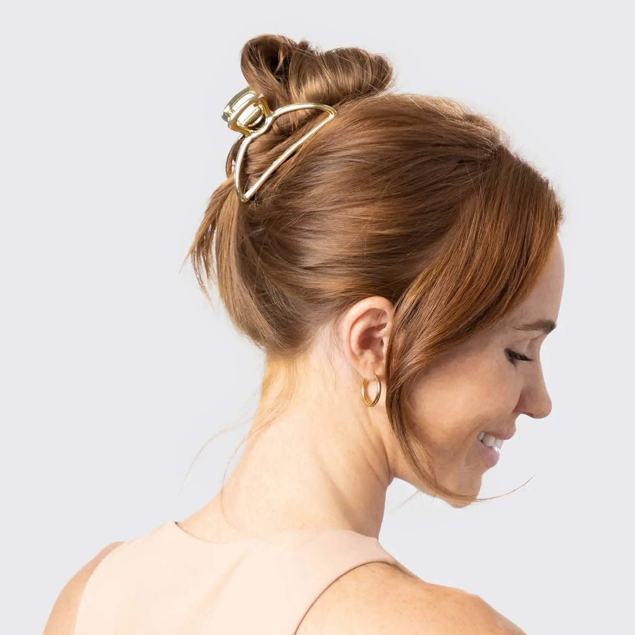 Open Shape Claw Clip - Gold KITSCH