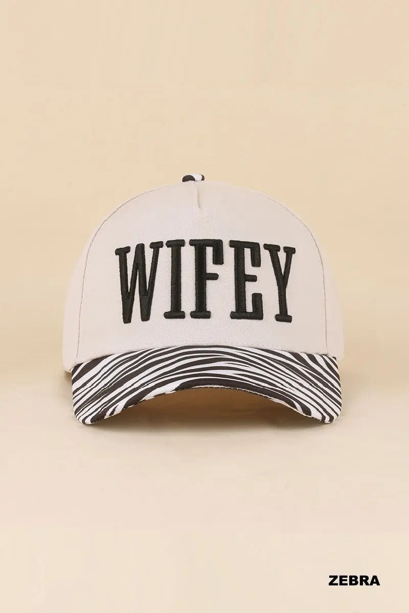 Wifey Two Tone Snapback Hat Zenana