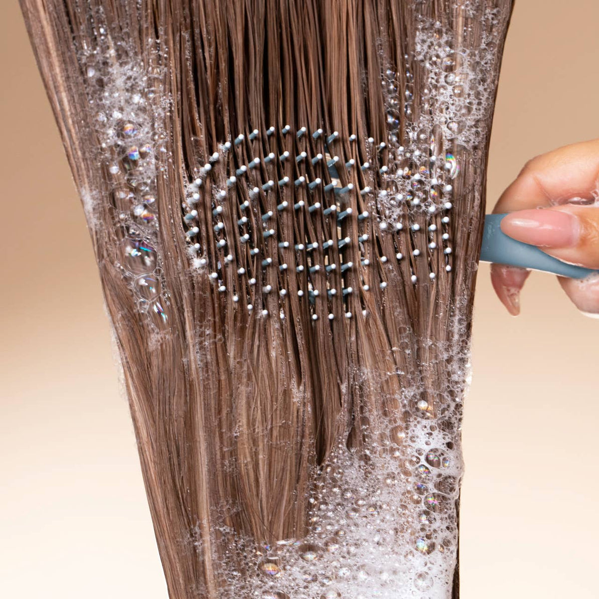 KITSCH - Mini Haze Blue Detangling Flexi Brush