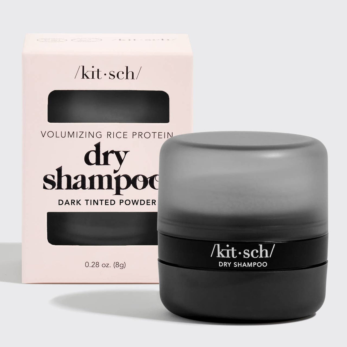 KITSCH - Dark Volumizing Rice Protein Dry Shampoo with Puff