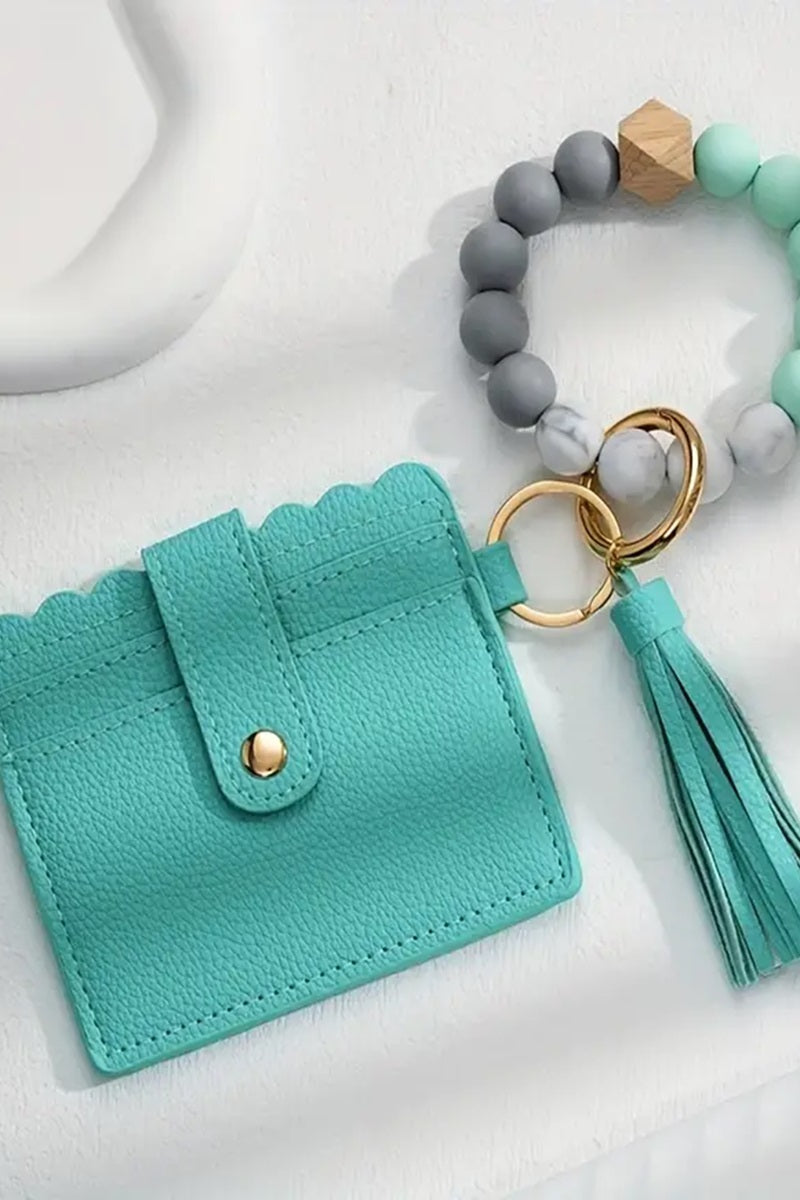 Beaded Bracelet Keychain Wallet