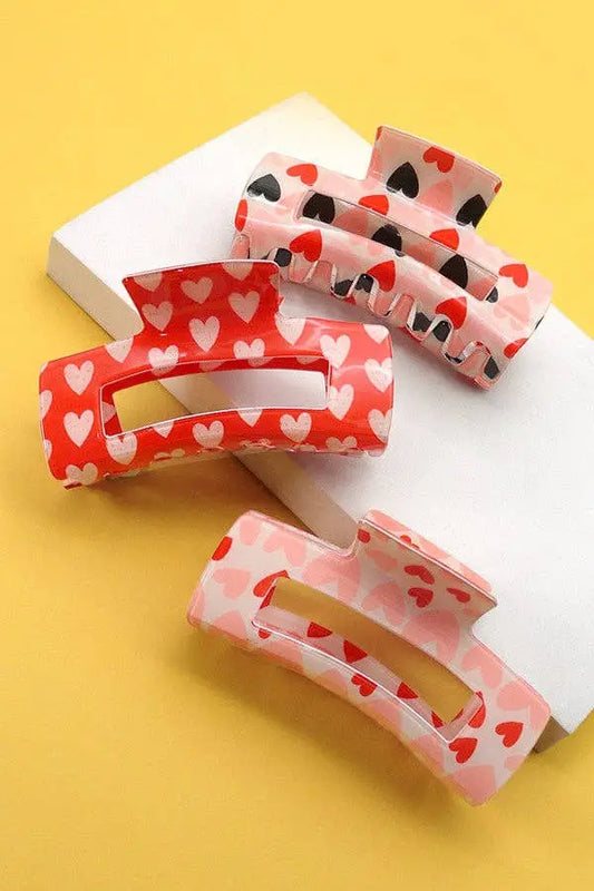 Heart Hair Claw Clips JOSSLYN by wall to wall
