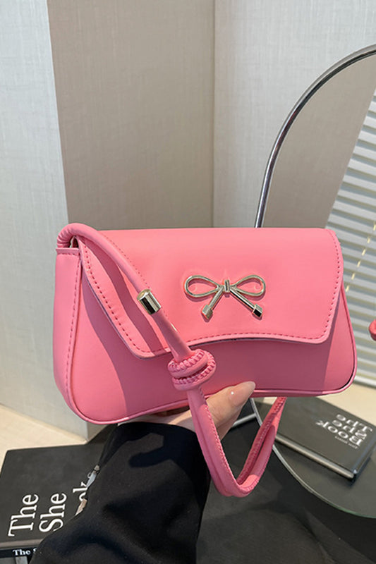 Bow Accent Underarm Shoulder Bag