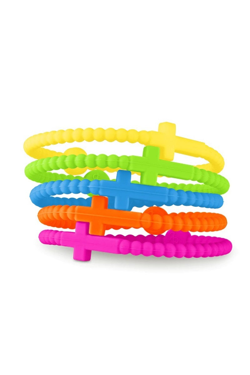 Jesus cross silicone bracelet