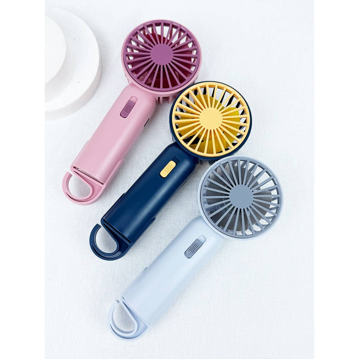 Love and Repeat - Portable Hand Fan with Pull out Stand