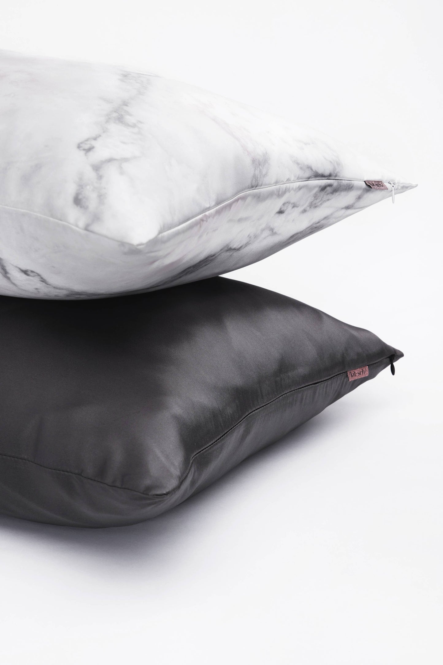 KITSCH - Satin Pillowcase Standard - Charcoal