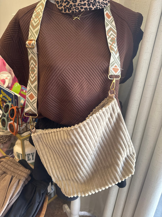 Women's Corduroy Tote Bag Zenana