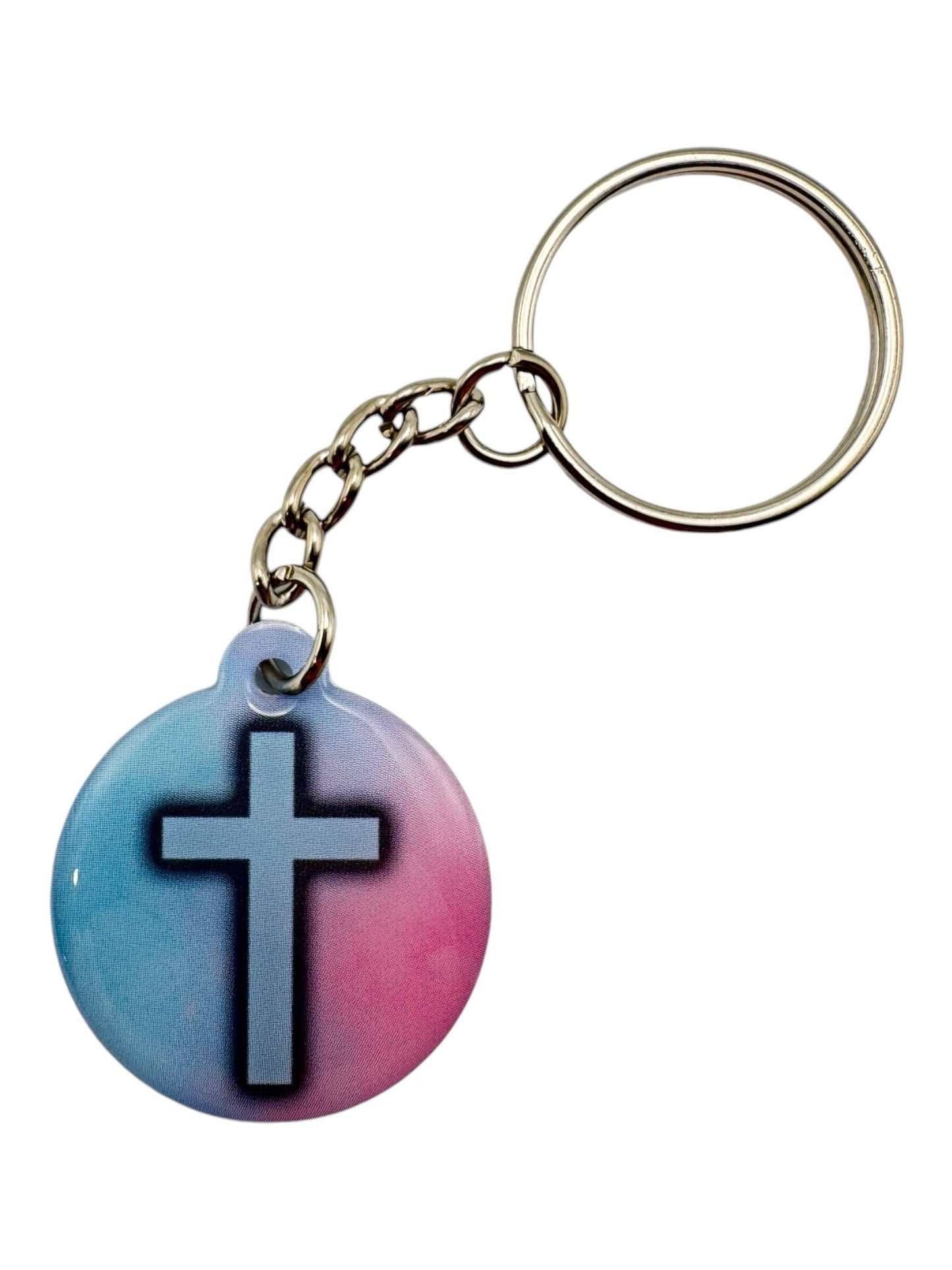 Versible - Tap To Pray™ - Prayer Tag Keychains Pastel + Cross