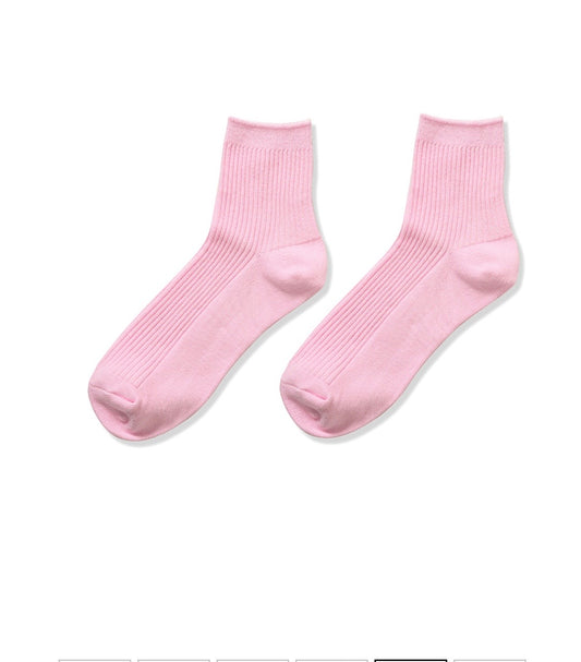 Zenana Women's Ribbed Crew Socks