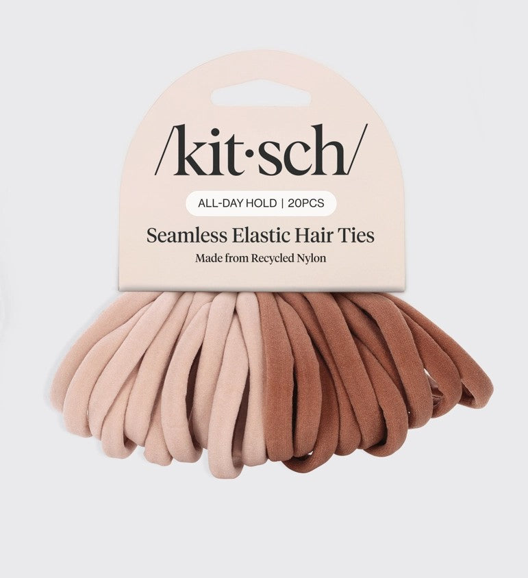 KITSCH - Eco-Friendly Nylon Elastics 20pc set - Blush
