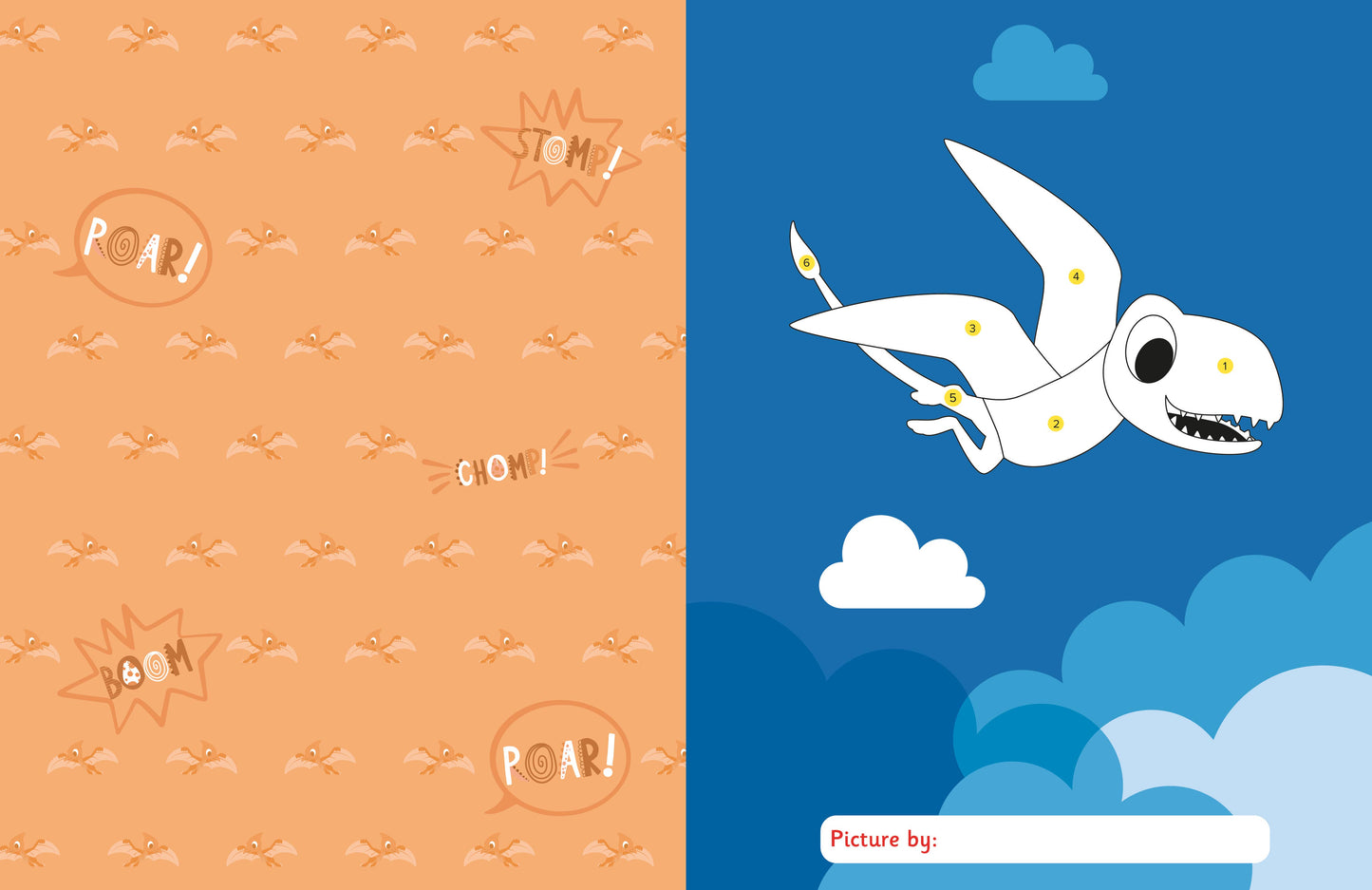 My First Sticker By Numbers: Dinosaurs and Dragons Book
