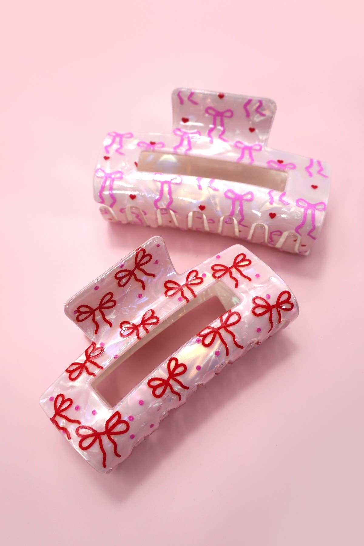 Bow Ribbon Hair Claw Clips