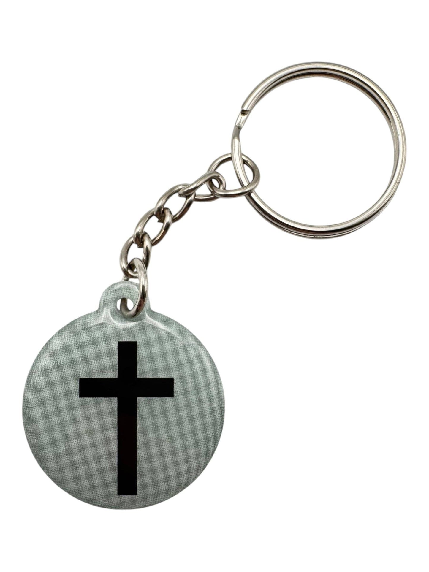 Versible - Tap To Pray™ - Prayer Tag Keychains Mint + Cross