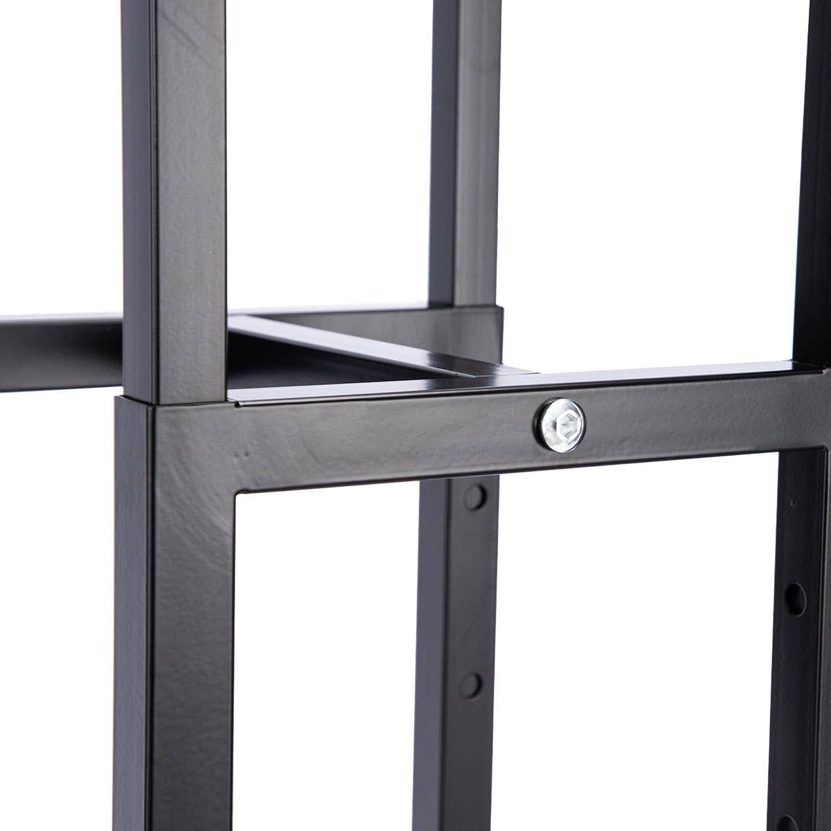 Store Supply Warehouse - 4-Way Black Clothing Rack With Slant Arms