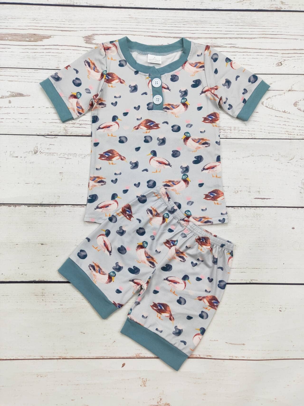 sassy kids palace - Boys Duck Printed Sleepwear Set