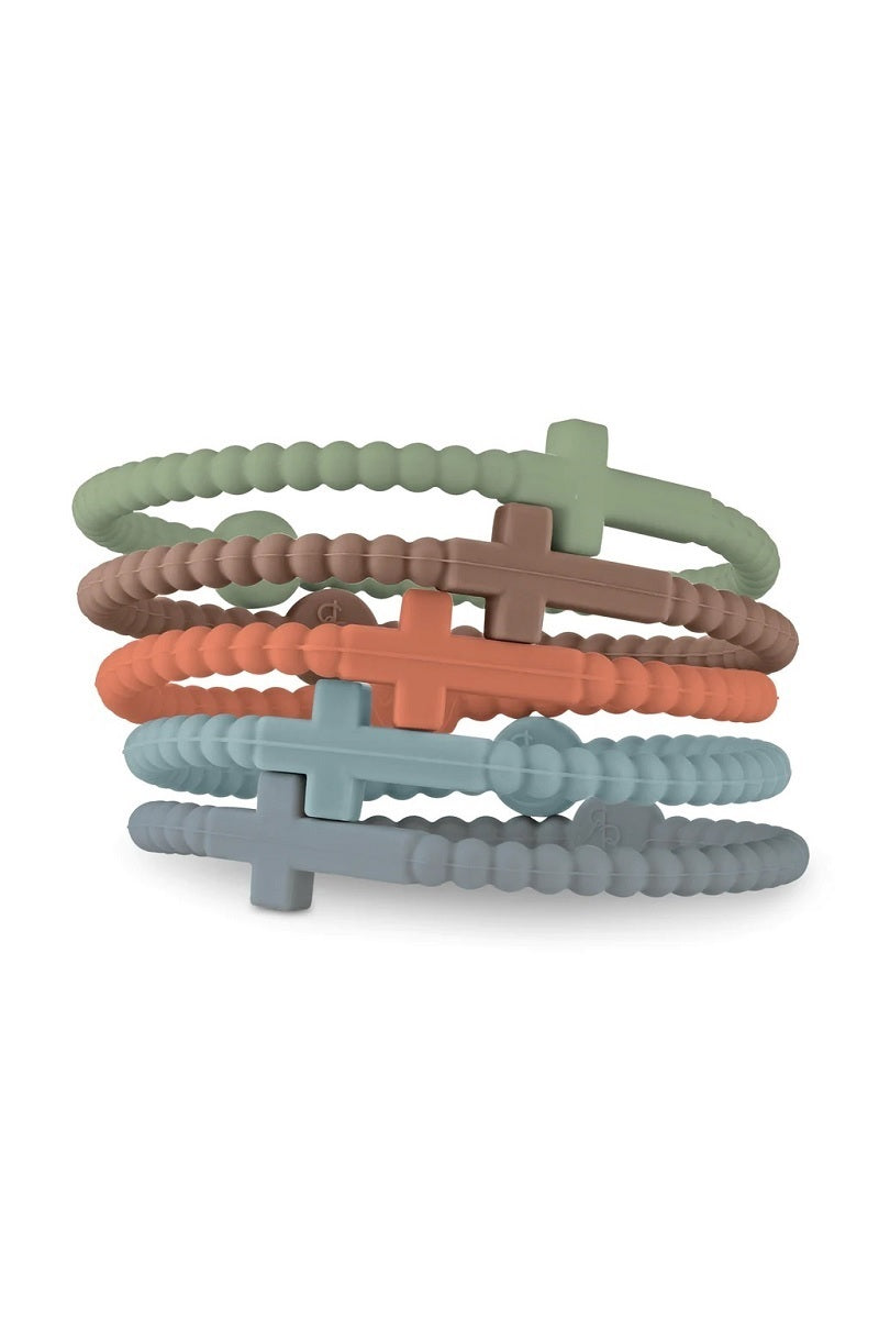 Jesus cross silicone bracelet