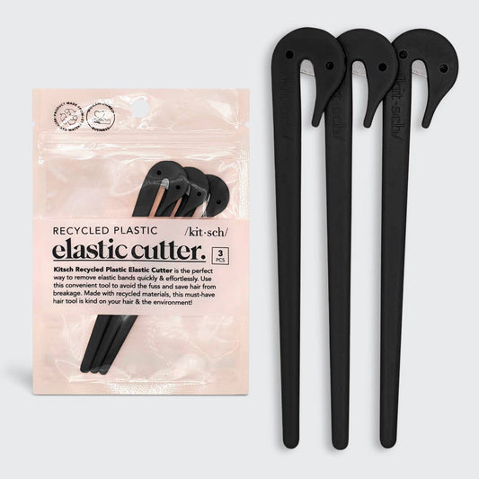 KITSCH - Eco-Friendly Elastic Cutters 3pc Set - Black