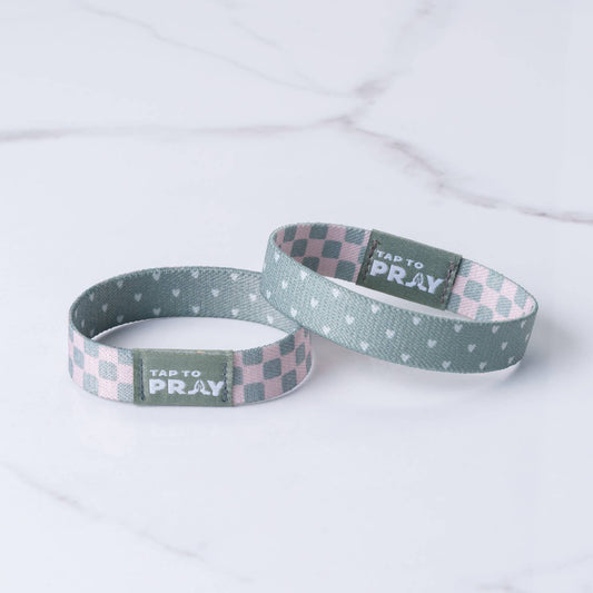 Tap To Pray™ Wristbands - Cottage & Tile - Small