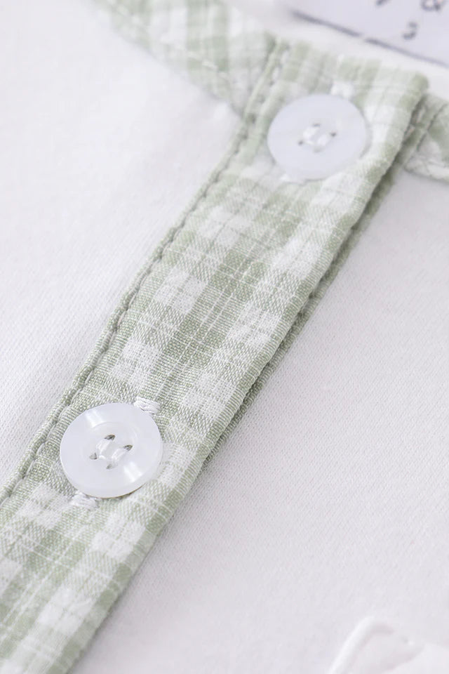 Toddler Boy's Premium White Bunny Embroidery Set - Size 2